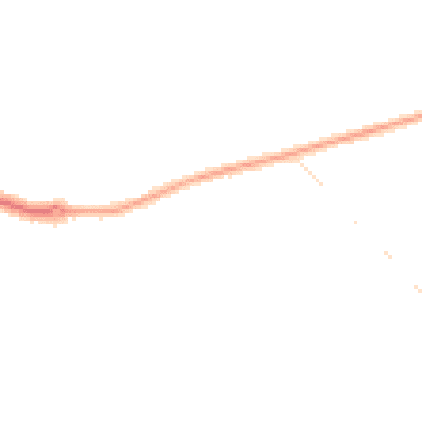 Night-time road noise heatmap for NG5 4LG