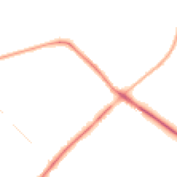 Night-time road noise heatmap for NG5 4NS
