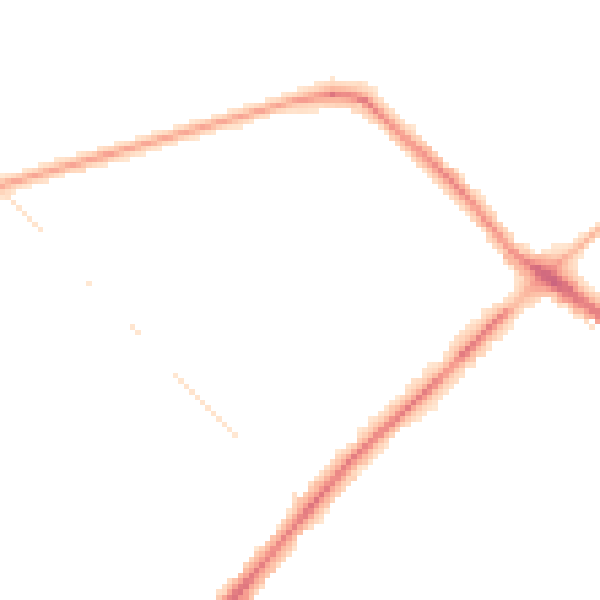 Night-time road noise heatmap for NG5 4PA
