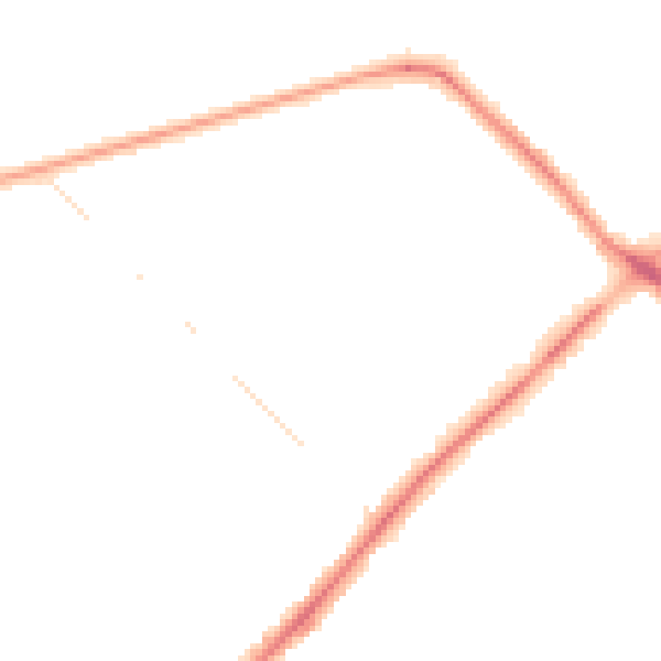 Night-time road noise heatmap for NG5 4PD