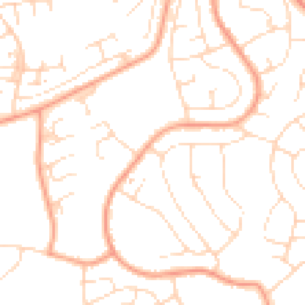 Daytime road noise heatmap for NG5 5ND