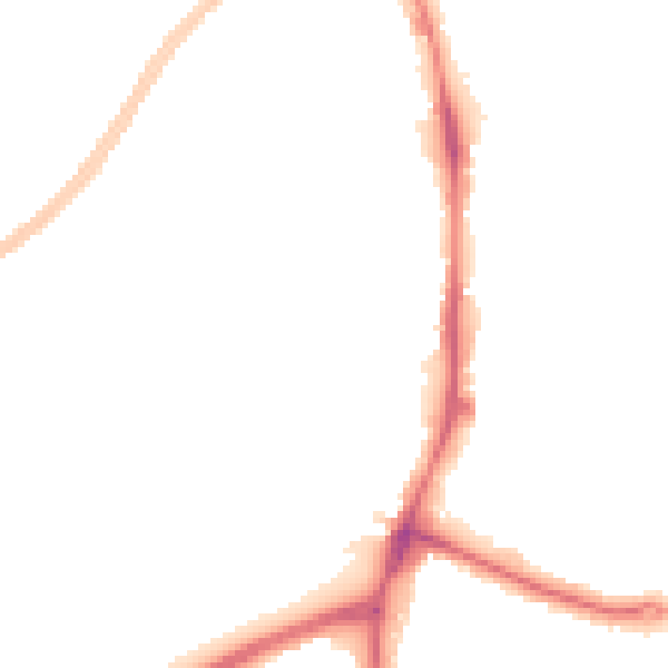 Night-time road noise heatmap for NG5 6AQ