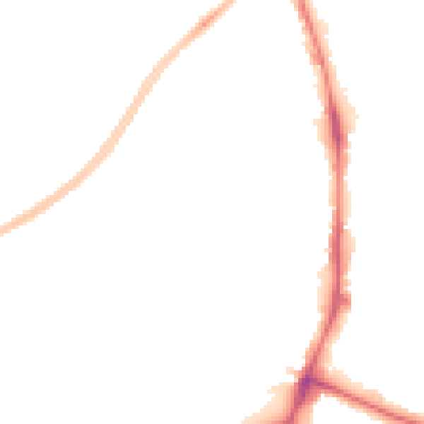 Night-time road noise heatmap for NG5 6AR