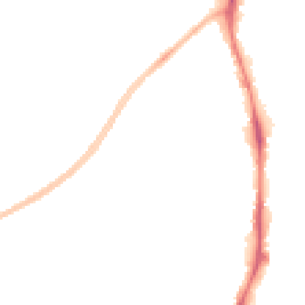 Night-time road noise heatmap for NG5 6AU