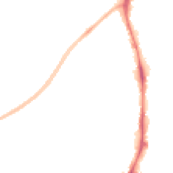 Night-time road noise heatmap for NG5 6AW