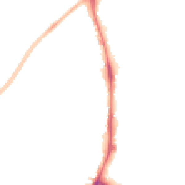 Night-time road noise heatmap for NG5 6BG