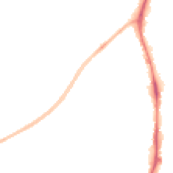 Night-time road noise heatmap for NG5 6BX