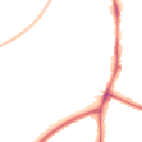Night-time road noise heatmap for NG5 6ER