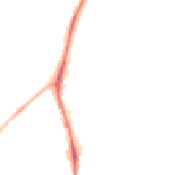 Night-time road noise heatmap for NG5 6GQ