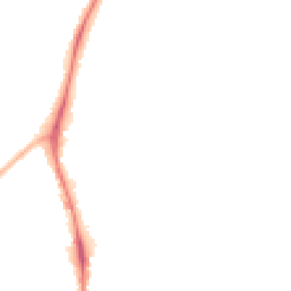 Night-time road noise heatmap for NG5 6GR