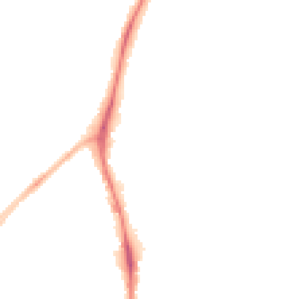 Night-time road noise heatmap for NG5 6GW