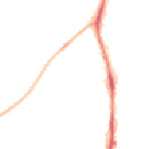 Night-time road noise heatmap for NG5 6HH
