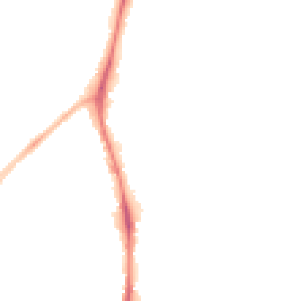 Night-time road noise heatmap for NG5 6HZ