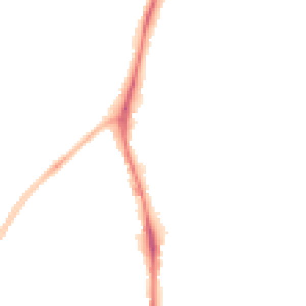 Night-time road noise heatmap for NG5 6JB