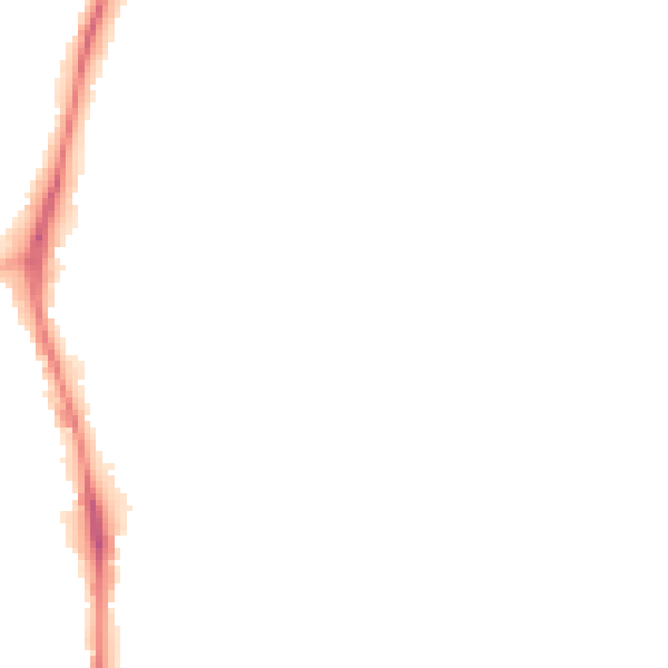 Night-time road noise heatmap for NG5 6JP