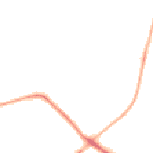 Night-time road noise heatmap for NG5 6QR