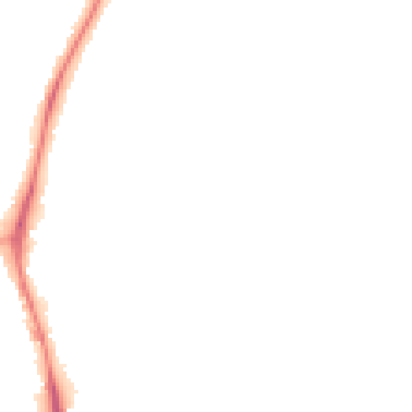 Night-time road noise heatmap for NG5 7AL