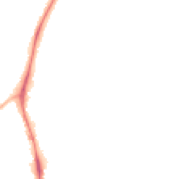 Night-time road noise heatmap for NG5 7AR