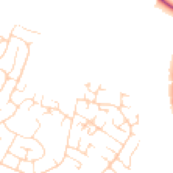 Daytime road noise heatmap for NG5 8GN
