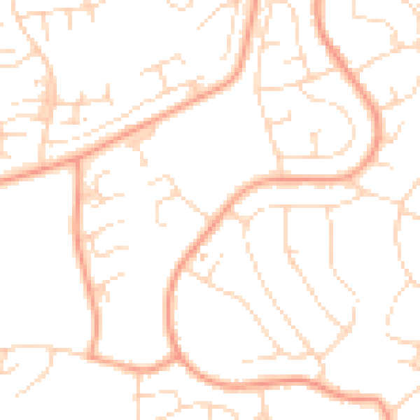 Daytime road noise heatmap for NG5 9DB