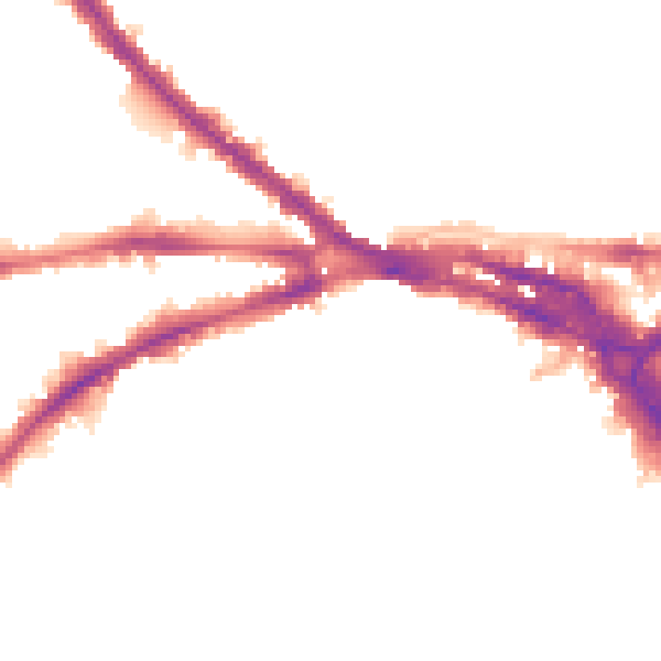 Night-time road noise heatmap for NG7 1AA