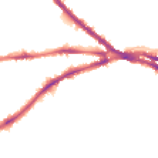 Night-time road noise heatmap for NG7 1AF