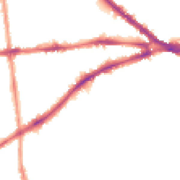 Night-time road noise heatmap for NG7 1AN