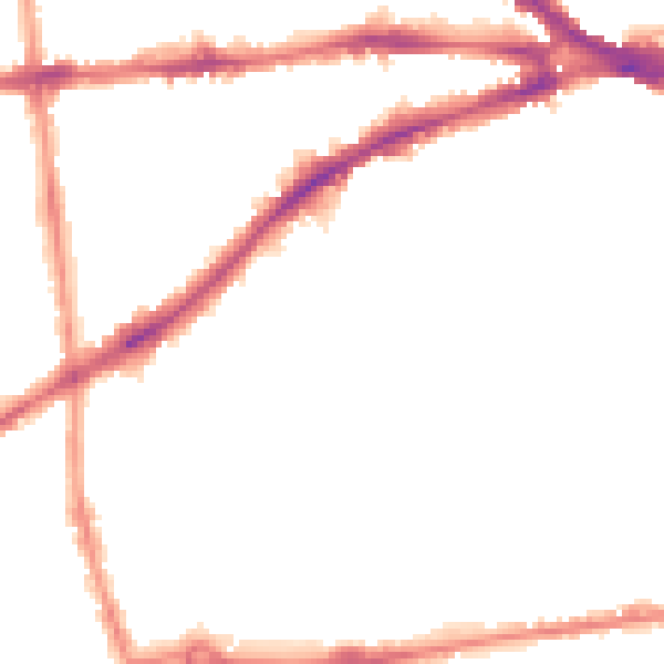Night-time road noise heatmap for NG7 1AQ