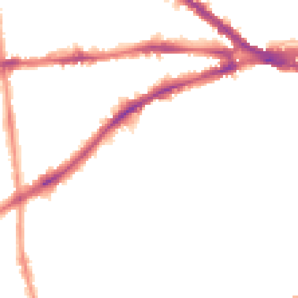 Night-time road noise heatmap for NG7 1AR