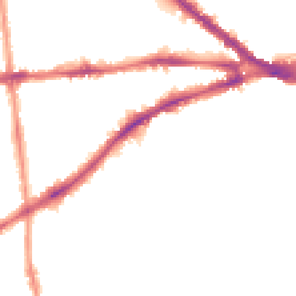 Night-time road noise heatmap for NG7 1AW
