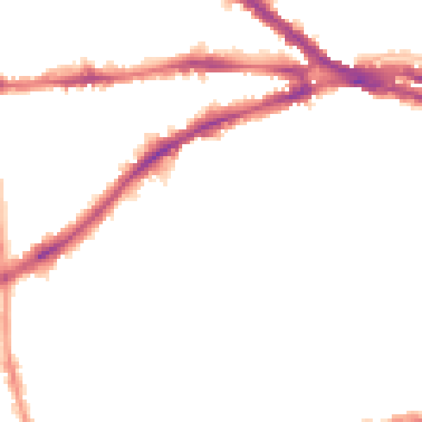 Night-time road noise heatmap for NG7 1AY