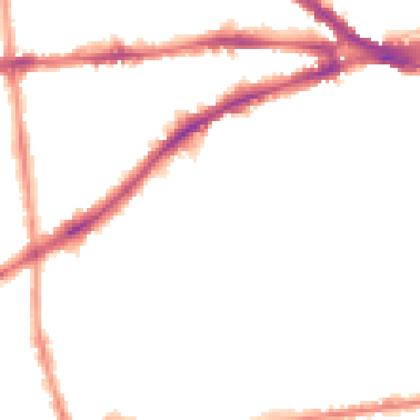 Night-time road noise heatmap for NG7 1AZ