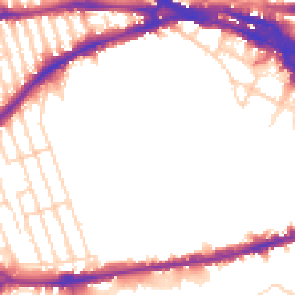 Daytime road noise heatmap for NG7 1BD