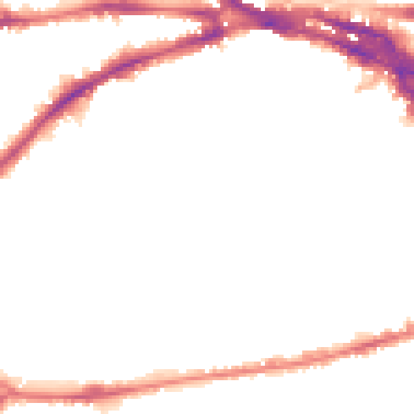 Night-time road noise heatmap for NG7 1BD