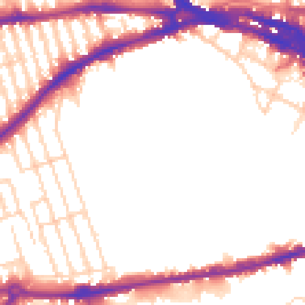 Daytime road noise heatmap for NG7 1BH