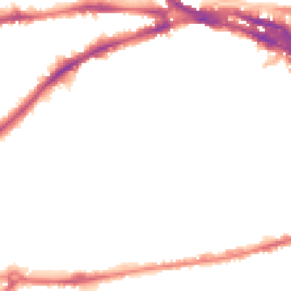 Night-time road noise heatmap for NG7 1BH
