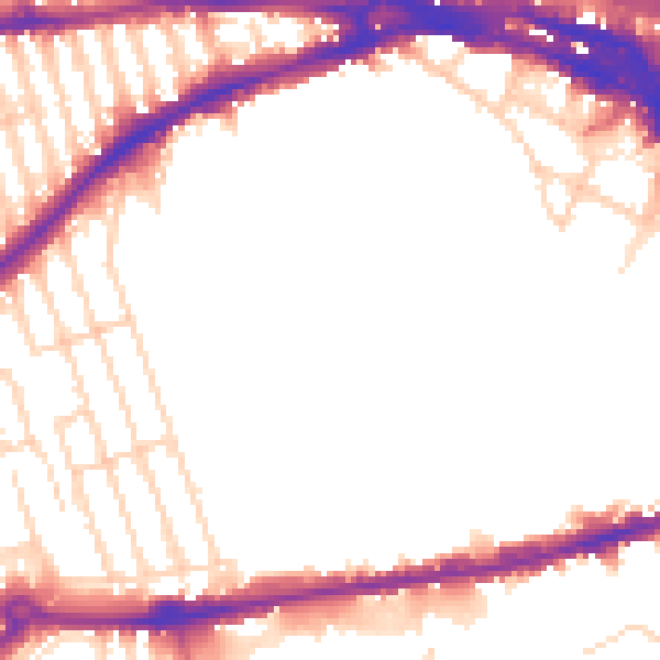 Daytime road noise heatmap for NG7 1BJ