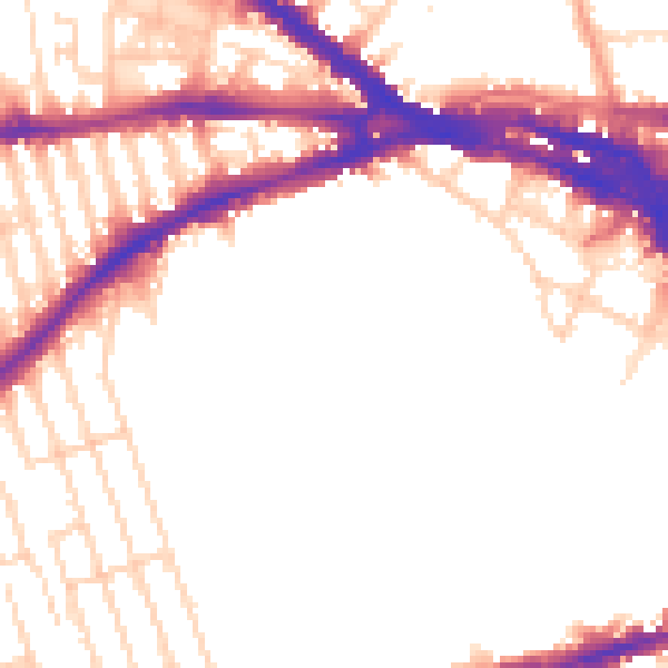 Daytime road noise heatmap for NG7 1BP