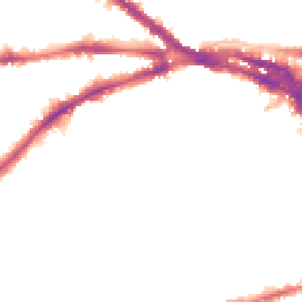 Night-time road noise heatmap for NG7 1BP