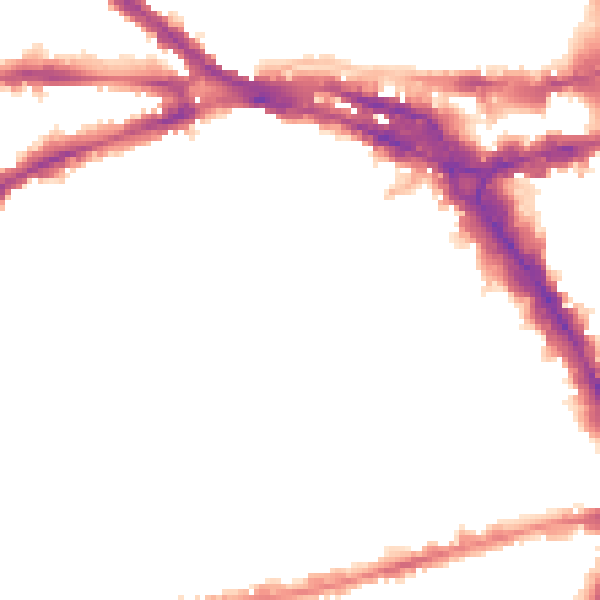 Night-time road noise heatmap for NG7 1BU