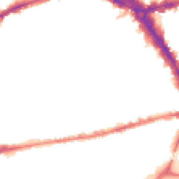 Night-time road noise heatmap for NG7 1DA