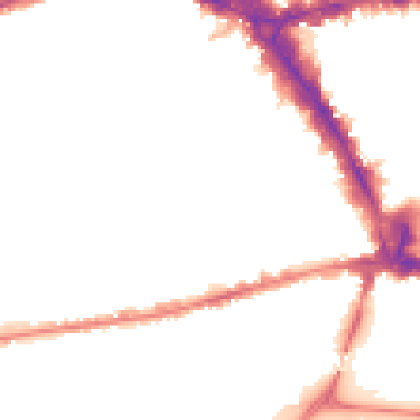 Night-time road noise heatmap for NG7 1DP