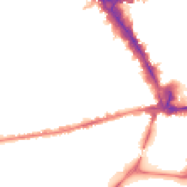 Night-time road noise heatmap for NG7 1ES