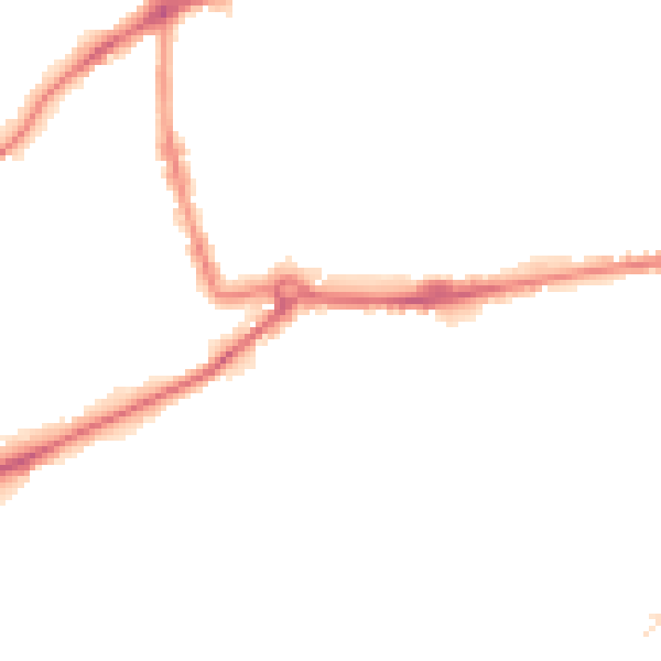 Night-time road noise heatmap for NG7 1HH