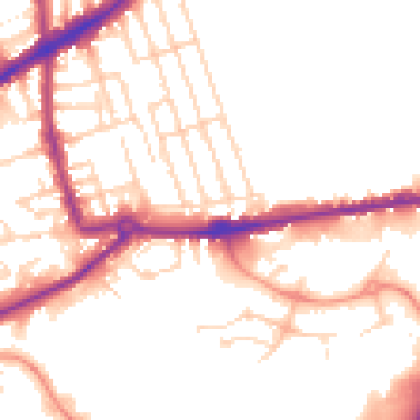 Daytime road noise heatmap for NG7 1LH