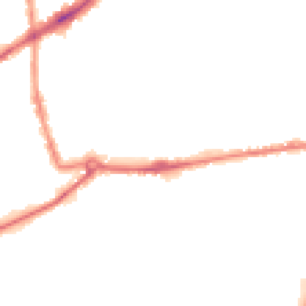 Night-time road noise heatmap for NG7 1LH