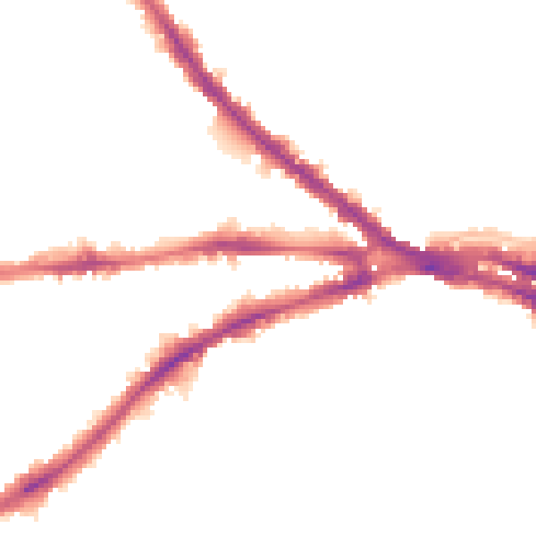 Night-time road noise heatmap for NG7 1NG