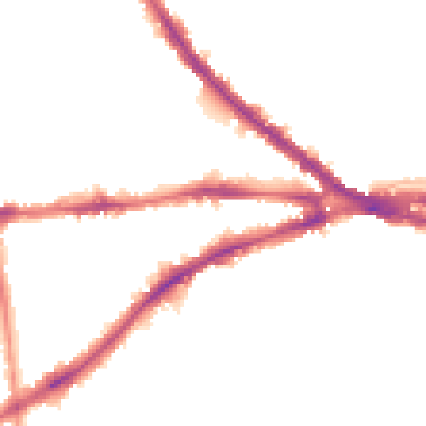Night-time road noise heatmap for NG7 1NL