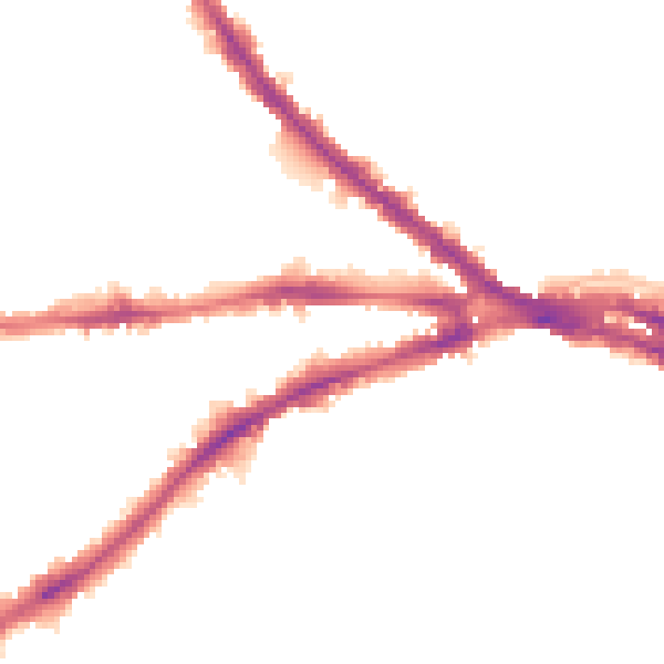 Night-time road noise heatmap for NG7 1NN