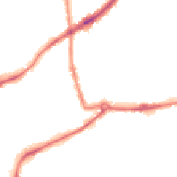 Night-time road noise heatmap for NG7 1SF